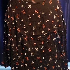 Women's Plus Size City Chic Floral Print Skirt Knee Length Size 24 XXL 2XL Work
